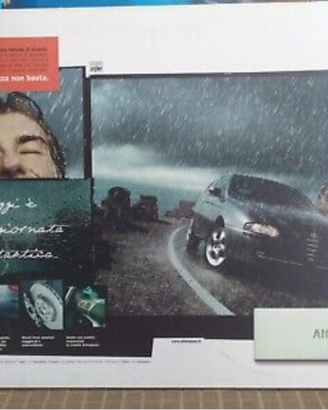 VINTAGE-Tabellone Pubblicitario Alfa 147in viaggio