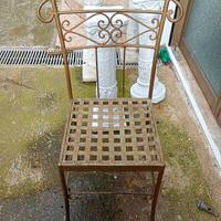 sedie in ferro battuto a mano