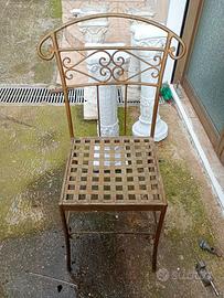 sedie in ferro battuto a mano