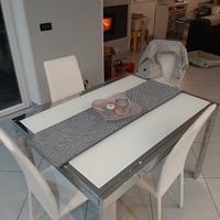 tavolo da cucina in vetro temperato
