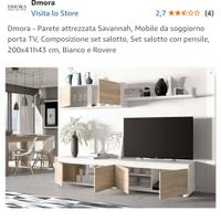 dmora parete attrezzata su amazon