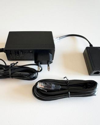 Set cavi alimentazione e rete per modem internet
