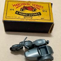 Matchbox Lesney No. 4 Triumph 110 and Sidecar