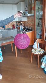 Lampadario fuxia per camera bambina