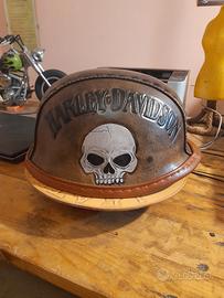 casco scodella harley cuoio 