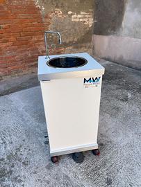 lavello in.       acciaio bianco 