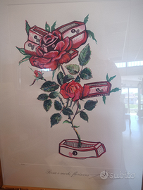 Salvador Dalì "Rosa e morte Floriscens"
