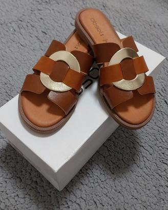 Sandali Flat Obsel: "Imma Platino" - Made in Italy