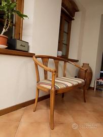 Divanetto 2 posti in legno