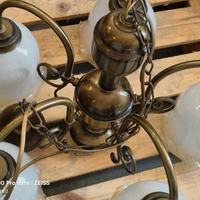 Lampadario vintage in rame