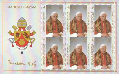 POSTE VATICANE FRANCOBOLLI SERIE HABEMUS PAPAM