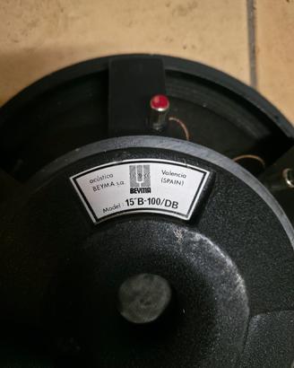 Altoparlante BEYMA 15" B-100/DB