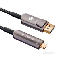 CAVO DISPLAYPORT - USB TIPO C 3.1 FIBRA 15 METRI