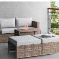 set salotto esterno giardino balcone
