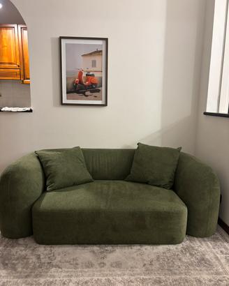 divano elegante  verde