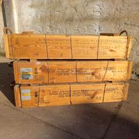 Casse porta munizioni in legno vuote