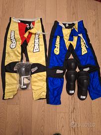 Pantaloni e gomitiere cross