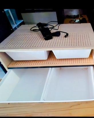 Rack/terrario 4 vasche/posti