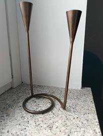 Candelabro in metallo stile vintage