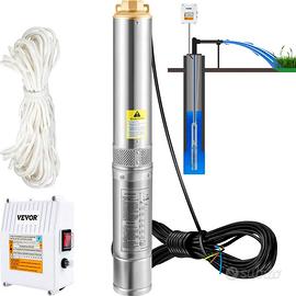 Pompa d'Acqua Sommergibile 370W Flusso 110L/min