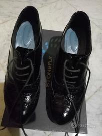 scarpe in pelle lucida,stonefly confort