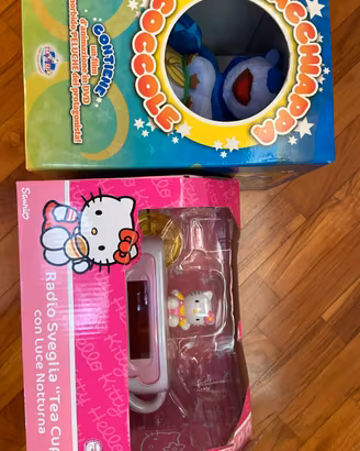 radio sveglia hello kitty peluche coccole