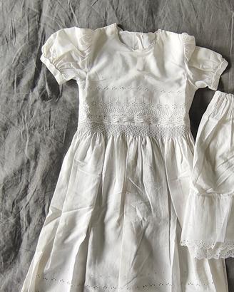 Abito cerimonia ricamato Sangallo  bambina