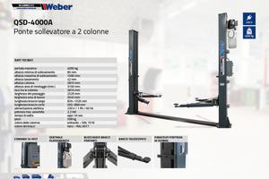 ponte sollevatore 220 volt 4000kg di portata