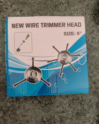 testa per decespugliatore in filo di acciaio 6"