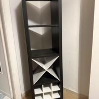 Colonna libreria e Porta Bottiglie cantina