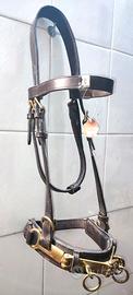 CAVEZZONE DA DOMA IN CUOIO CON FIBBIE INOX  FULL
