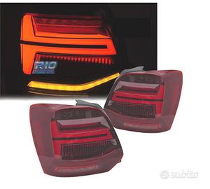 FANALI VOLKSWAGEN VW POLO V 09-17 LED ROSSO DINAMI