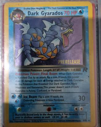 Carta Pokemon Dark Gyarados  prerelase holo