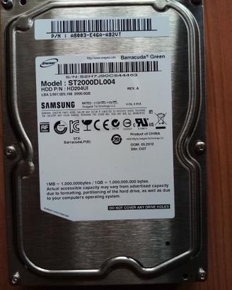 Hd Samsung interno 2 Tb 3,5" Sata