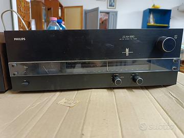 stereo Philips con lettore di musicassette e radio