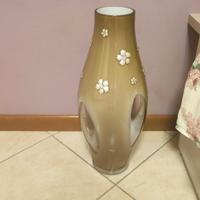 Vaso in cristallo con fiori in argento M&D 