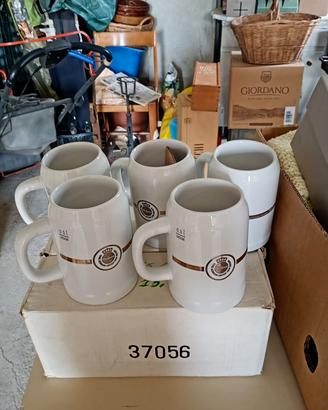 5 boccali Warsteiner