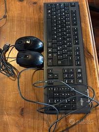Tastiera pc + mouse logitech + mouse acer
