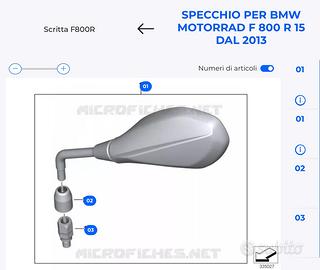 Specchietti originali BMW 51167715861/2