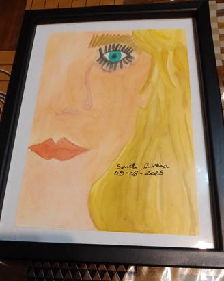 Ritratto di donna dai capelli biondi