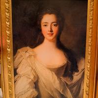 QUADRO DAMA STILE CLASSICO CORNICE ORO LEGNO