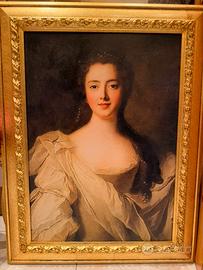 QUADRO DAMA STILE CLASSICO CORNICE ORO LEGNO