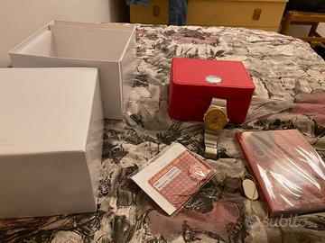 Orologio automatico acciao oro e brillanti