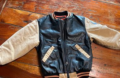Giacca tessuto e similpelle