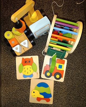 Set giochi in legno