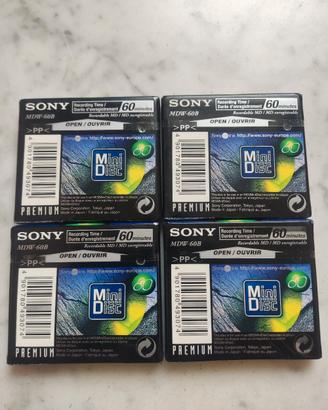 miniDisc Sony 60 Min.  Sigillati  4 Pezzi