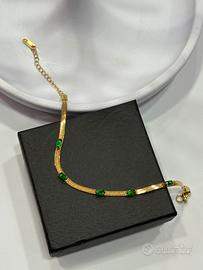 Bracciale con smeraldi