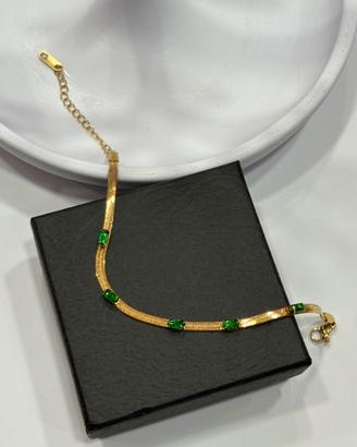 Bracciale con smeraldi