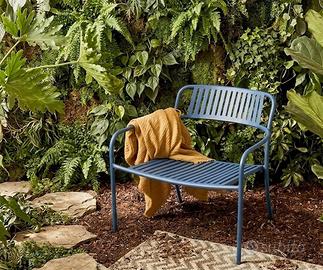 Poltrona da esterno Tolix Patio Stripe - Blu -30%