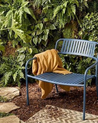 Poltrona da esterno Tolix Patio Stripe - Blu -30%